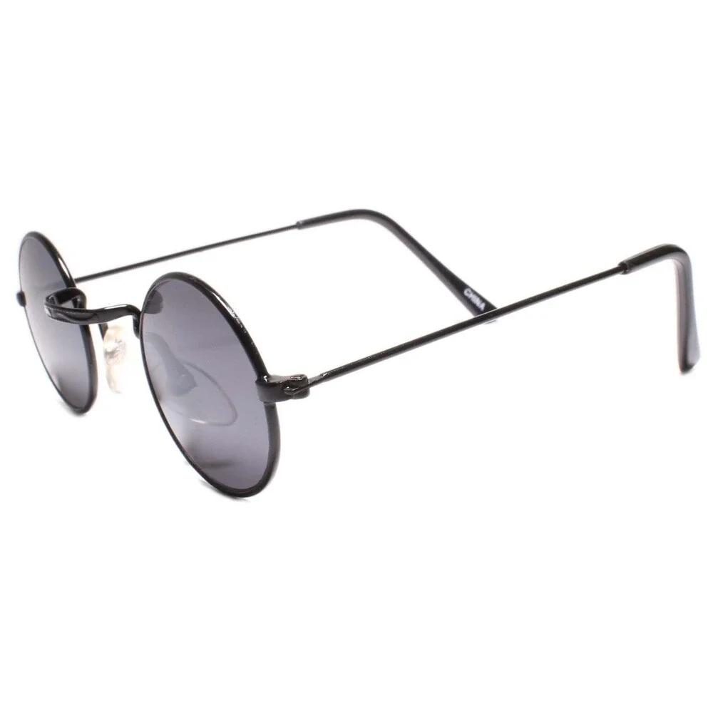 Kids 0-2 year Round Black Sunglasses 100% UV Protection